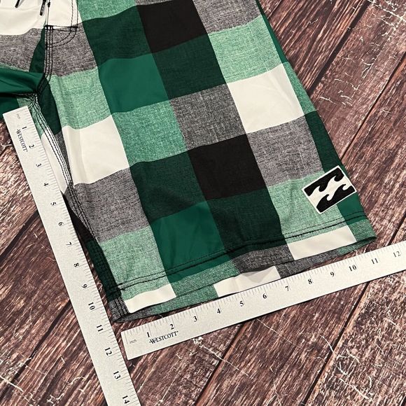 Billabong Platinum Men Water Boardshorts‎ Px4 Hydrostretch Check Squares Size 32 - Picture 8 of 8